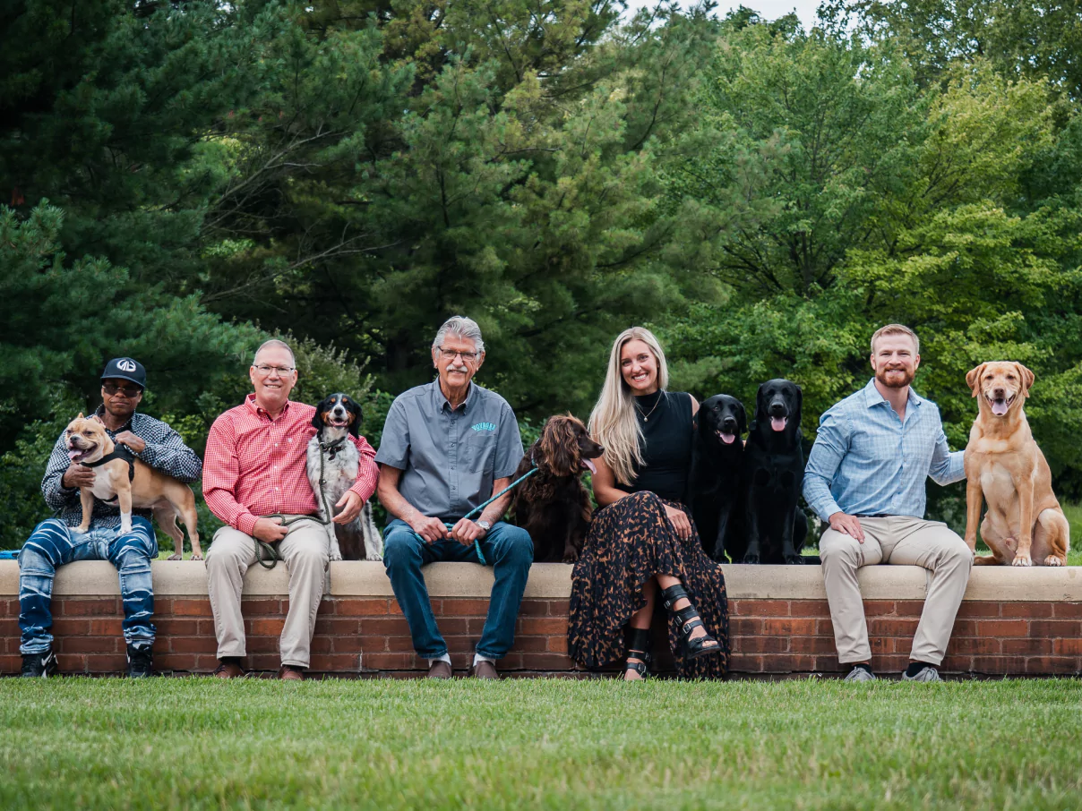 picture of people with dogs