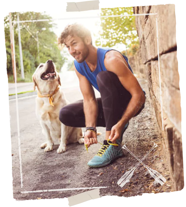 Dog and Runner