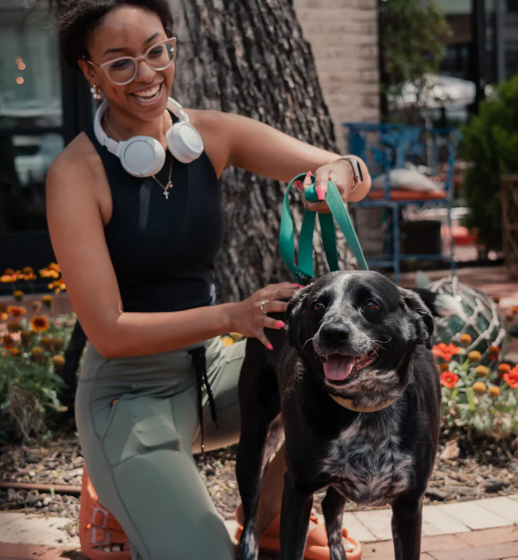 Woman with the dog